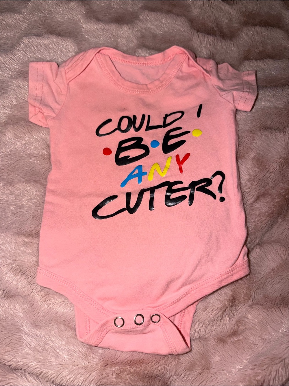 Could Be Any Cuter? Pink Baby One-Piece